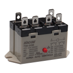 Electro Mechanical Power Relay, Panel mount & quick connector(#250), 25A DPST NO, 24VDC coil input
