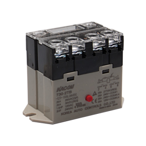 Electro Mechanical Power Relay, Panel mount & screw terminals, 25A DPST NO, 220VAC coil input