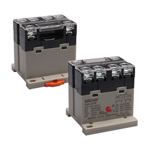 Electro Mechanical Power Relay, DIN Rail mount & screw terminals, 25A DPST NO, 220VAC coil input
