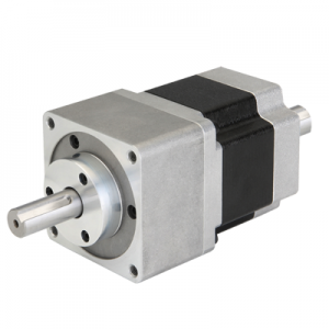 Autonics 5-Phase Stepping motor, 42mm Square, 0.75 A/phase, 10 kgf-cm Torque, Dual Shaft, Gear ratio 1:5, Bipolar connection
