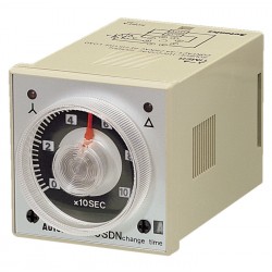 Autonics Timer, 1/16 DIN, Star Delta, 0.05sec - 100hr setting range, SPST & SPST, 100-240VAC/24-240 VDC, (8 pin socket req'd)