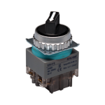 30mm 3 step Selector Switch, Short lever, IP63, 1NO 1NC