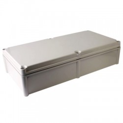Plastic Enclosure, PC, Gray color, S type for Lift-off screw cover, W14.96 x L22.05 x D7.09" size, IP67 (UL)