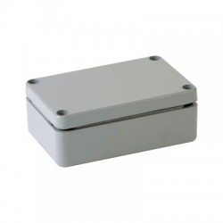 Aluminum Die casting enclosure, Gray color, Lift-off screw cover, W2.52 x L3.86 x D1.34", NEMA 4X