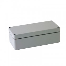 Aluminum Die casting enclosure, Gray color, Lift-off screw cover, W3.15 x L6.89 x D2.24", NEMA 4X