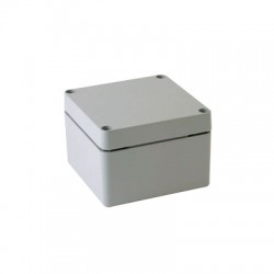 Aluminum Die casting enclosure, Gray color, W6.30 x L6.30 x D3.54" , NEMA 4X