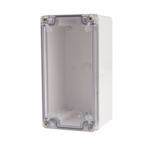 Plastic Enclosure, ABS gray body & PC clear cover, S type for Lift-Off screw cover, W3.15 x L6.30 x D3.35" size, IP67