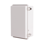 Plastic Enclosure, PC, Gray color, P type for molded hinge & stainless steel latch, W6.69 x L10.63 x D4.33" size, IP67 (UL)