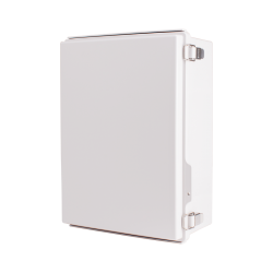 Plastic Enclosure, PC, Gray color, P type for molded hinge & stainless steel latch, W11.81 x L15.75 x D5.91" size, IP67 (UL)