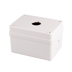 Switch Box, Ø22mm 1 switch hole, W80 x L110 x H70mm, Lift-Off Screw Cover, PC Gray (UL)