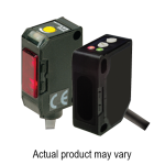 BGS photoelectric sensor, 10~80mm sensing adjust by potentiometer, NPN, Compact size, 10 - 30VDC, 2m cable