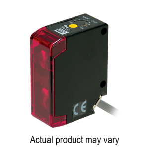 BGS photoelectric sensor, 0~300mm sensing adjust by potentiometer, NPN, Bright spot light, 10 - 30VDC,  2m cable