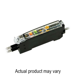 Fiber amplifier sensor, Water detection, Red LED, Potentiometer, NPN, 12 - 24VDC, M8 connector