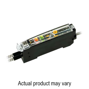 Fiber amplifier sensor sensor, Water detection, Red LED, Potentiometer, PNP, 12 - 24VDC, M8 connector