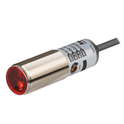 Sensor, Photo, Stainless steel 316L body, Diffuse reflective, 100mm Sensing Distance, Light & Dark On, PNP Output, 10-30 VDC