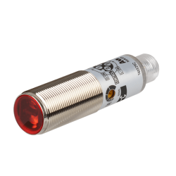 Sensor, Photo, Stainless steel 316L body, Diffuse reflective, 100mm Sensing Distance, Light & Dark On, PNP Output, Connector type, 10-30 VDC