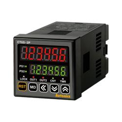 Counter/Timer, W48xH48mm, 6-Digit, LED, 2 Preset, PNP or NPN Input, Prescale value setting,  2 Relay SPST(2a) 250VAC 5A, NPN Open Collector Output, RS485 Communication output, 100-240 VAC