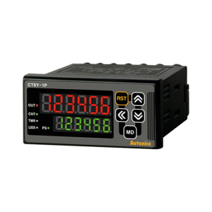 Counter/Timer, W72xH36mm, 6-Digit, LED, 1 Preset, PNP or NPN Input, Prescale value setting,  Relay SPDT(1c) 250VAC 3A, NPN Open Collector Output, 24-48VDC / 24VAC