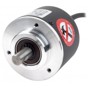 Encoder, Incremental, 50mm OD, 8mm Shaft, 5000 PPR, ABZ phsae, NPN open collector output, 5 VDC