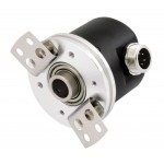 Encoder, Absolute, ø58mm, 10mm Shaft Clamping, 360 Division/Rev, Gray Code, PNP Output, CW Increase, 12-24 VDC