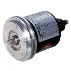 EP58SS6-512-2F-N-24, Encoder, Absolute, Synchro 6mm Shaft, 512 division/Rev, Binary Code, NPN Output, CW Increase, 12-24 VDC