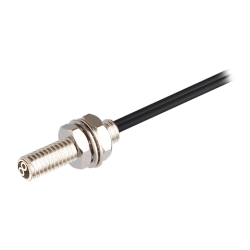Cable, Fiber Optic, Diffuse Reflective, 3mm Threaded End, 5R, Min, 0.0125mm, 2m Length