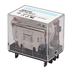Electro Mechanical Relay, Cube type, 10A 4PDT, 110VAC coil input, LED Indiator, Surge protection, (socket req'd)