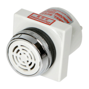 Buzzer, 30mm Panel hole, Round, 80dB, Continuous sound, IP40, 220V AC/DC