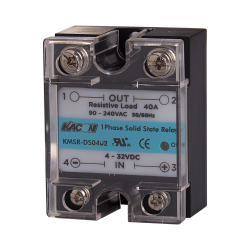 Solid state relay, Single phase, Input 4-32VDC, Load 90-240VAC, 40A, Zero cross