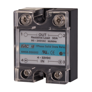 Solid state relay, Single phase, Input 90-264VAC, Load 90-240VAC, 50A, Zero cross