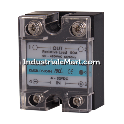 Solid state relay, Single phase, Input 4-32VDC, Load 90-480VAC, 50A, Zero cross