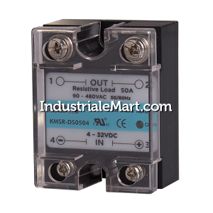 Solid state relay, Single phase, Input 4-32VDC, Load 90-480VAC, 50A, Zero cross