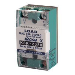 Solid state relay, Over temperature alarm, Single phase, Zerocross, Input 90-240VAC, Load Voltage 90-240VAC, 80A, 5000 dielectric strength