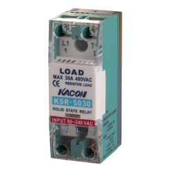 Solid state relay, Over temperature alarm, Single phase, Zerocross, Input 4-32VDC, Load Voltage 90-480VAC, 30A, 5000 dielectric strength