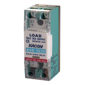 Solid state relay, Over temperature alarm, Single phase, Zerocross, Input 4-32VDC, Load Voltage 90-480VAC, 30A, 5000 dielectric strength
