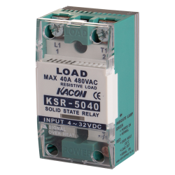 Solid state relay, Over temperature alarm, Single phase, Zerocross, Input 4-32VDC, Load Voltage 90-480VAC, 40A, 5000 dielectric strength