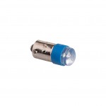 22mm Push button, LED Lamp, 220VAC/DC, 9mm bayonet socket, Blue