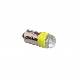 22mm Push button, LED Lamp, 6VAC/DC, 9mm bayonet socket, Yellow