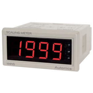 Meter, Digital Scaling, LED, W48xH24mm, 4 Digit, 4-20 mA input, Loop Powered