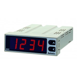 Meter, Graphic Panel, LED, W75xH25mm, 4-Digit, DC Volts & DC mA Input, Scaling, 12-24 VDC