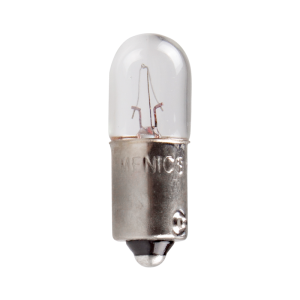 MENICS signal light accessory, Incandescent Bulb, 9mm bayonet socket, Single contact base, 24V, 5W, 10 pieces bundle