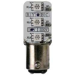 MENICS signal light accessory, LED Bulb, 15mm bayonet socket, Double contact base, 12VDC, Clear Color