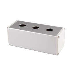 Aluminum Switch Box, Square, Ø22mm 3 switch holes, L186 x W70 x H70mm