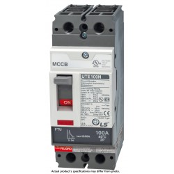 MCCB, Molded Case Circuit Breaker, 2 Pole, 20A, 25kA@480VAC, Fixed thermal/magnetic, Lugs Line/Load Side, UL Listed