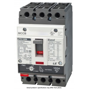 MCCB, Molded Case Circuit Breaker, 3 Pole, 25A, 65kA@480VAC, Fixed thermal/magnetic, Lugs Line/Load Side, UL Listed