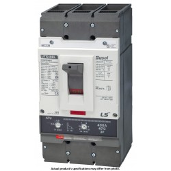 MCCB, Molded Case Circuit Breaker, 3 Pole, 400A, 65kA@480VAC, Fixed thermal/magnetic, Lugs Line/Load Side, UL Listed