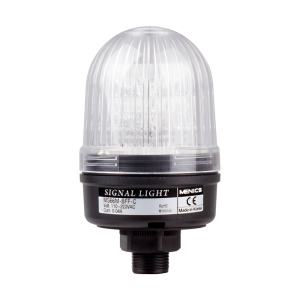 66mm beacon signal LED light, Direct mount, Steady/Flash/Buzzer, Clear color, 12-24V AC/DC