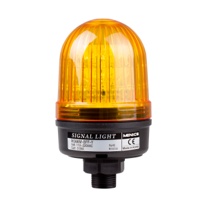 66mm beacon signal LED light, Direct mount, Steady/Flash/Buzzer, Yellow color, 12-24V AC/DC