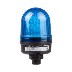66mm beacon signal LED light, Direct mount, Steady/Flash/Buzzer, Blue color, 90~240V AC