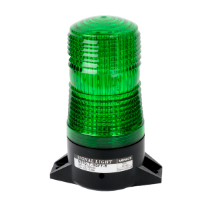 70mm LED Signal light, Surface Mount, Flashing, 12-24VDC, Green Lens